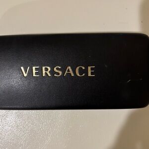 Versace Black Case with Gold Logo